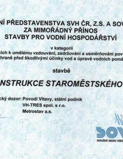 Ocenění představenstva SVH ČR